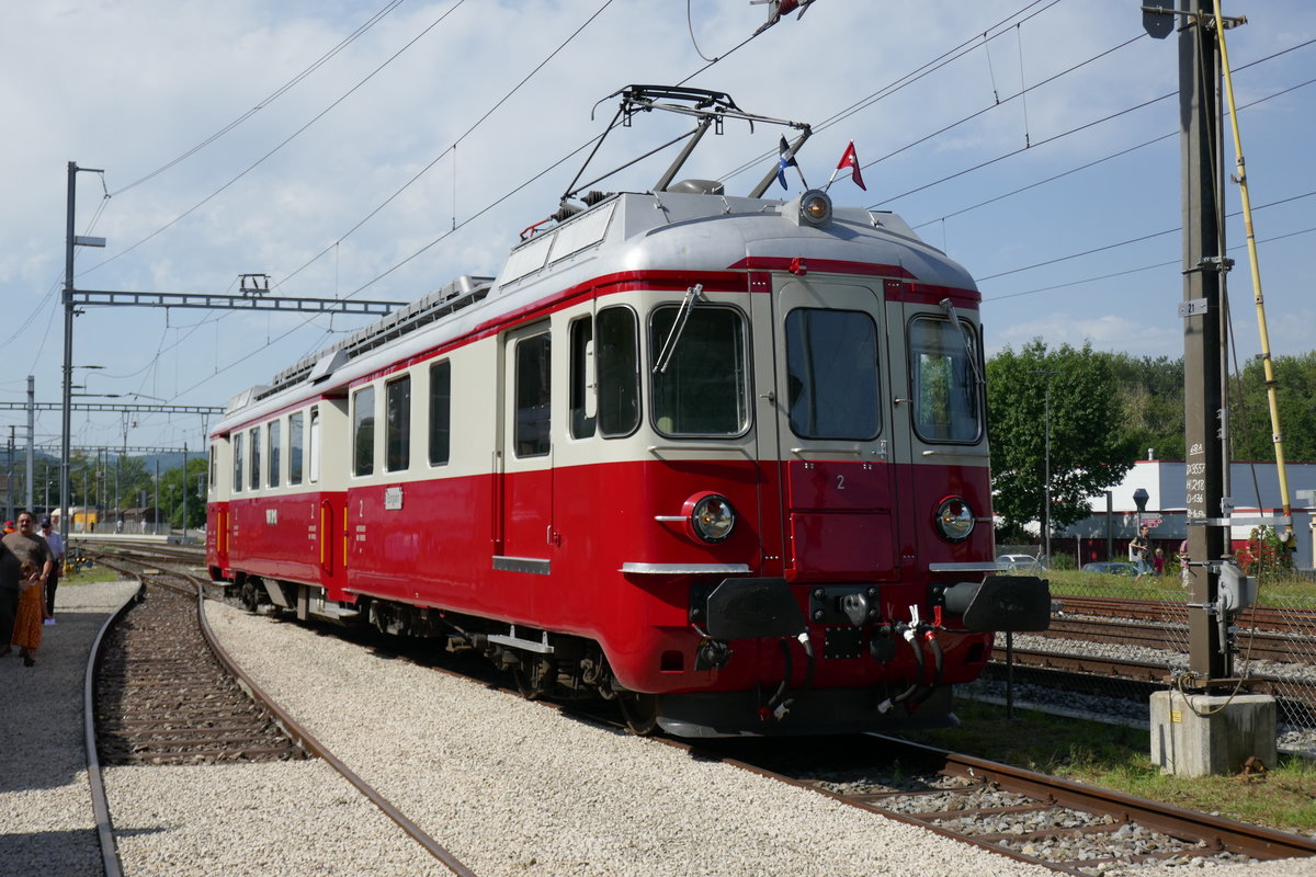 DSF BDe 44 ex WM am 1.8.17 beim rangieren vor dem Lokdepot Koblenz.