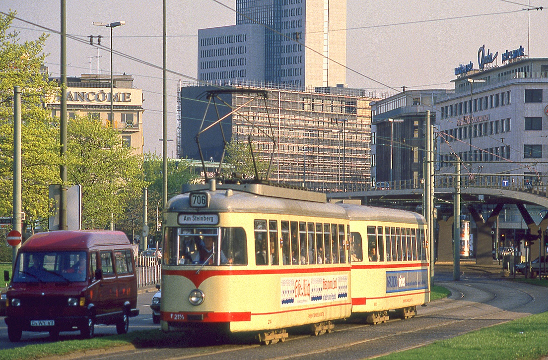 Düsseldorf 2114 + 1803, Hofgartenstraße, 22.04.1987.