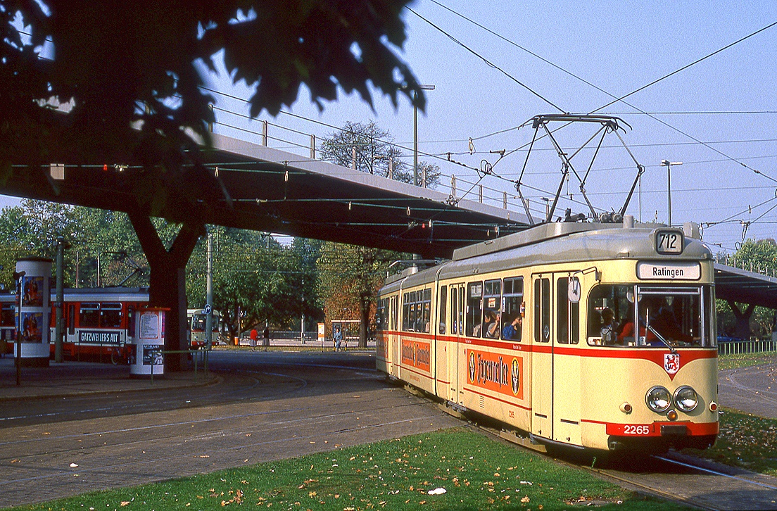 Düsseldorf 2265, Jan Wellem Platz, 12.10.1986.