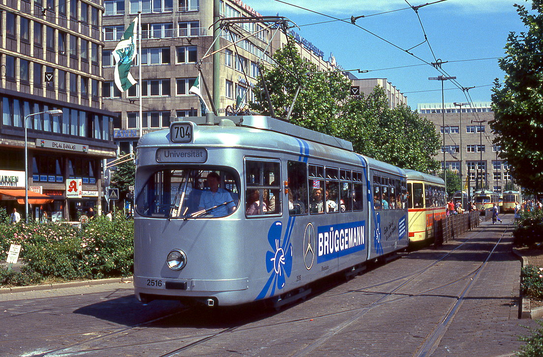 Düsseldorf 2516 + 1700, Konrad Adenauer Platz, 24.05.1993.
