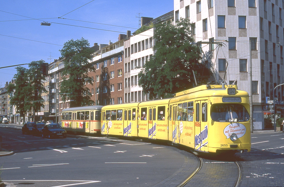 Düsseldorf 2655 + 1677, Worringer Platz, 17.07.1996.