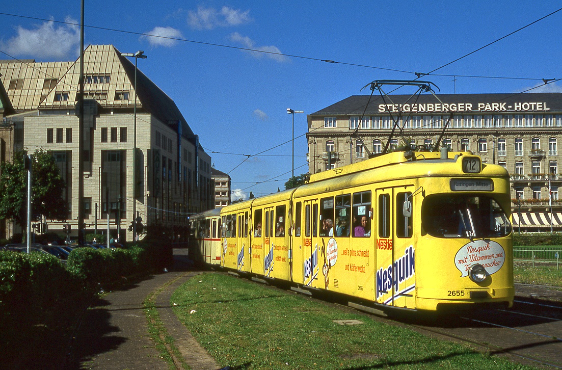 Düsseldorf 2655 + 1681, Jan Wellem Platz, 21.09.1996.