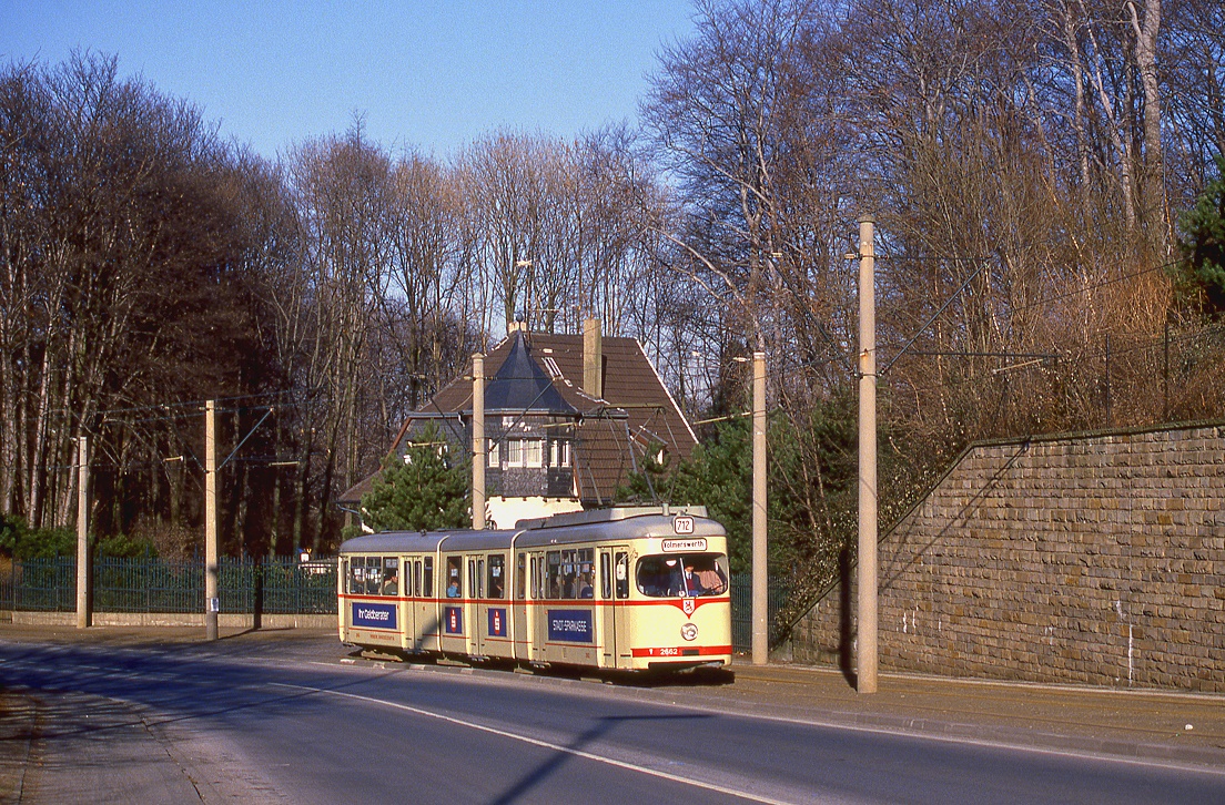 Düsseldorf 2662, Ratingen Düsseldorfer Straße, 31.01.1987.