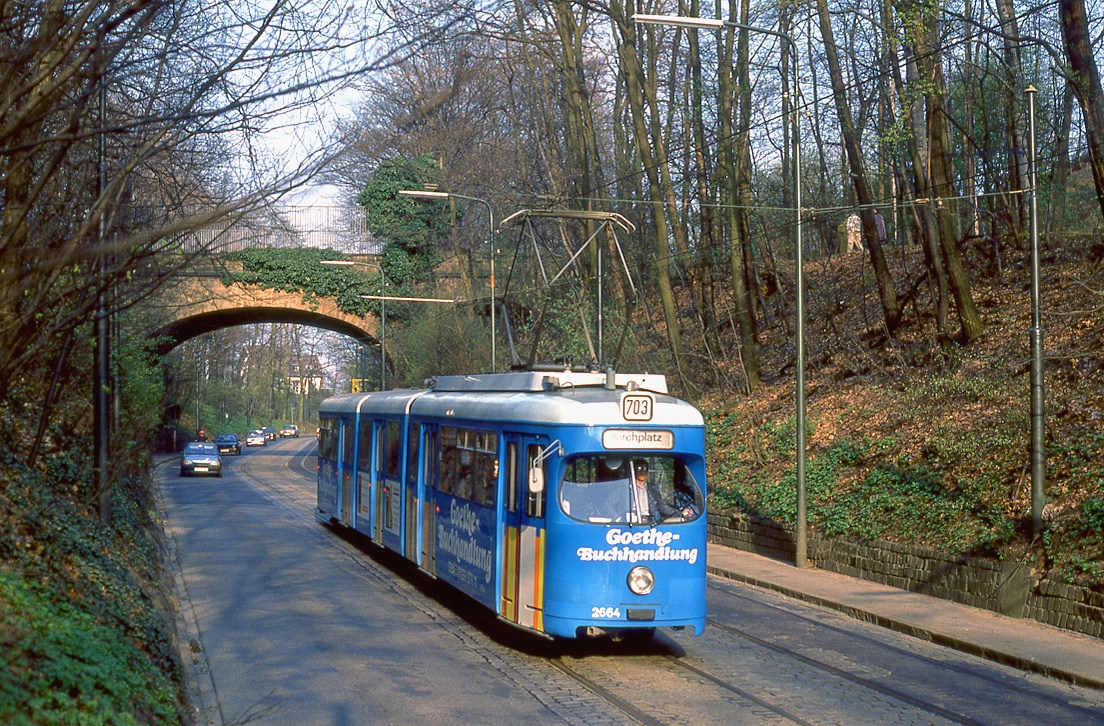 Düsseldorf 2664, Grafenberg, Ludenberger Straße, 30.03.1991.