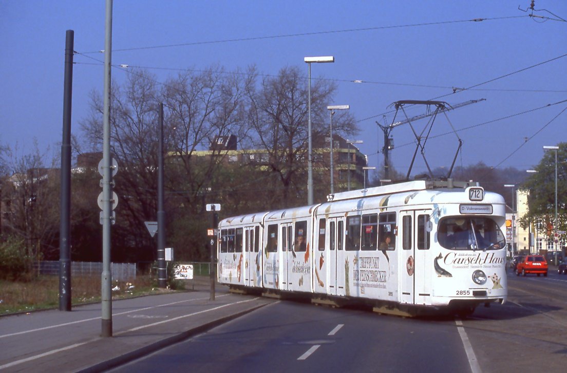 Düsseldorf 2855, Grafenberger Allee / Schlüterstraße, 30.03.1991.