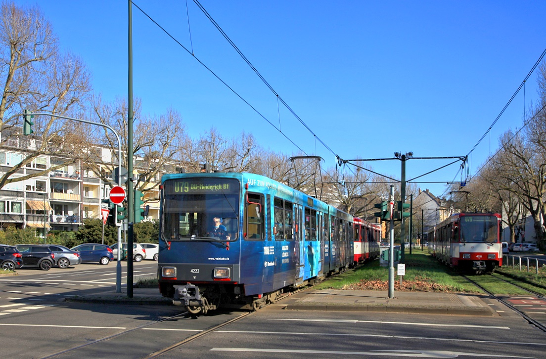 Düsseldorf 4222 + 4219, Kaiserswerther Straße, 29.03.2021.