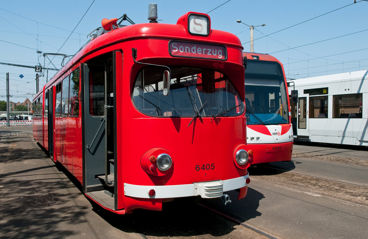 Düwag-Triebwagen 6405. Aufgenommen am 30.6.2019.