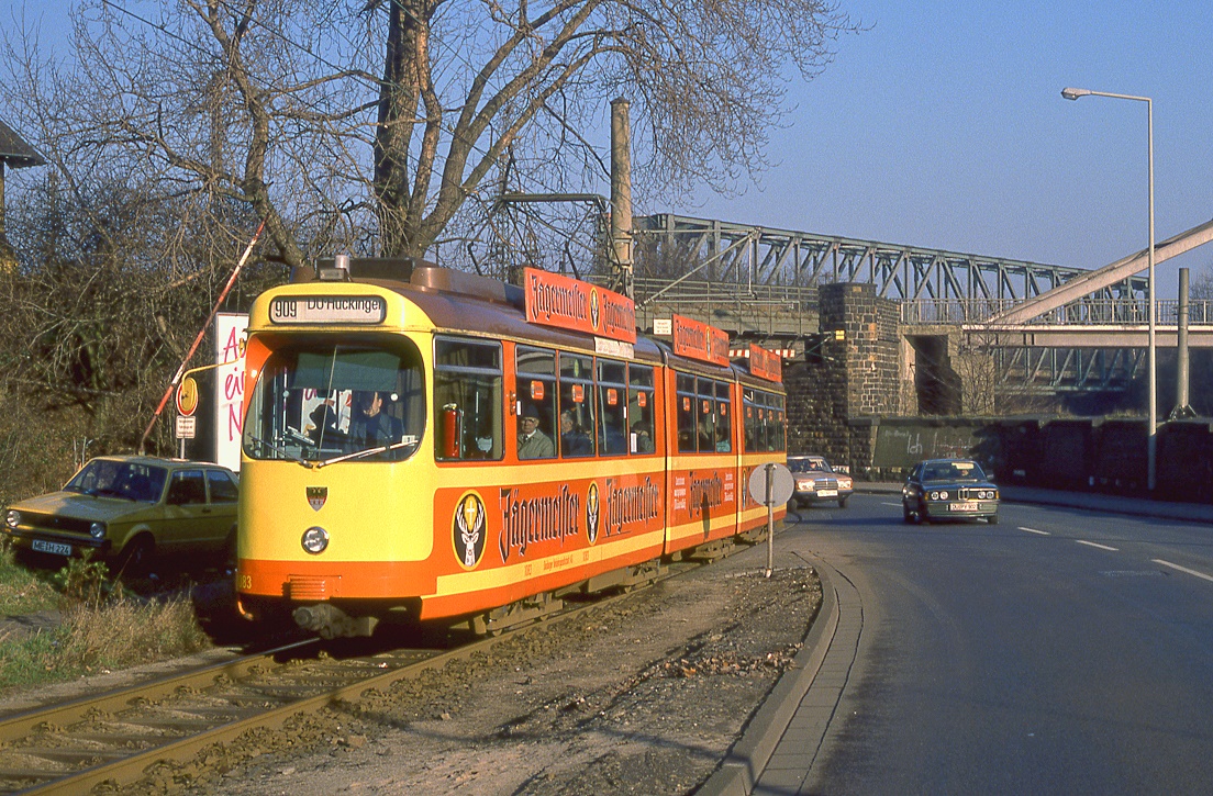 Duisburg 1083, Meiderich, Emmericher Straße, 03.01.1989.