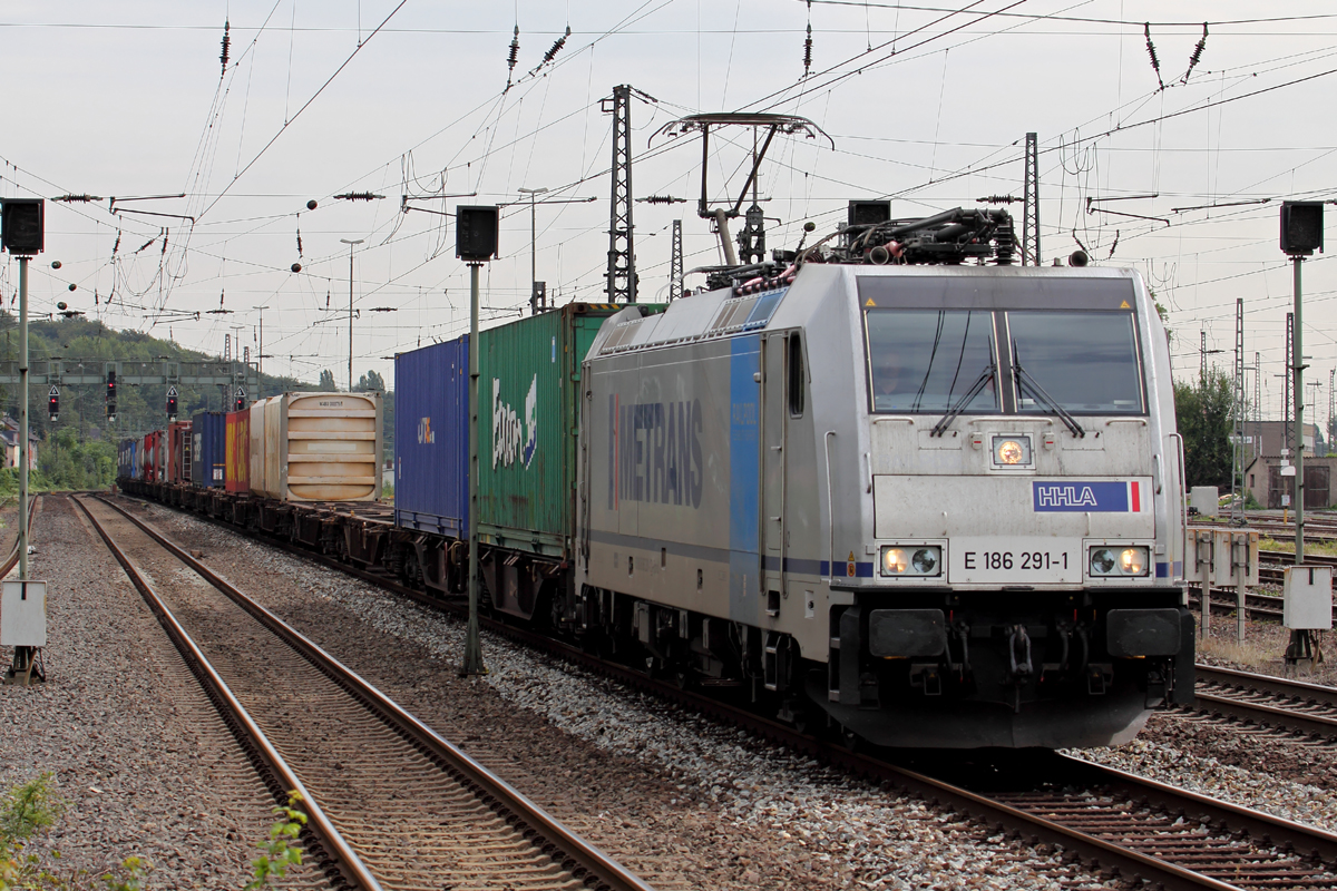 E 186 291-1 unterwegs für Metrans in Oberhausen-Osterfeld Süd 25.8.2014