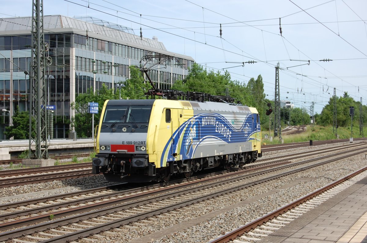 E 189 912 RT am 8. Juni 2017 in München (Heimeranplatz).