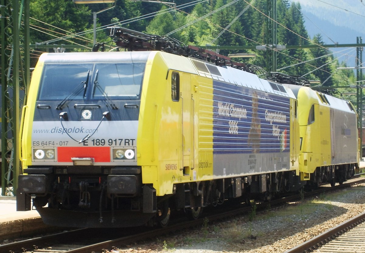 E 189 917RT am Grenzbahnhof Brenner am 20.07.07