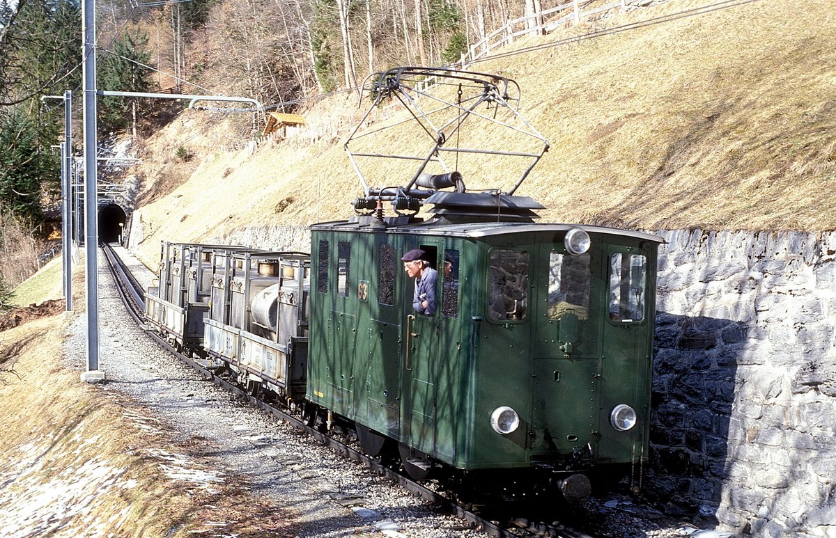 E 63  bei Wengernalp  01.03.89