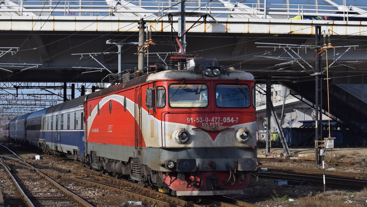 E-Lok 91-53-0-477054-7 kehrt am 26.12.2018 nach abgeschlosserer Fahrt in die Wageniinstandhaltung und BW zurück.
