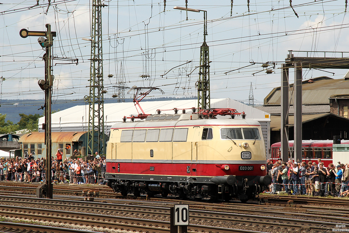 E03 001 bei der Lokparade in Koblenz Lützel am 16.06.2018