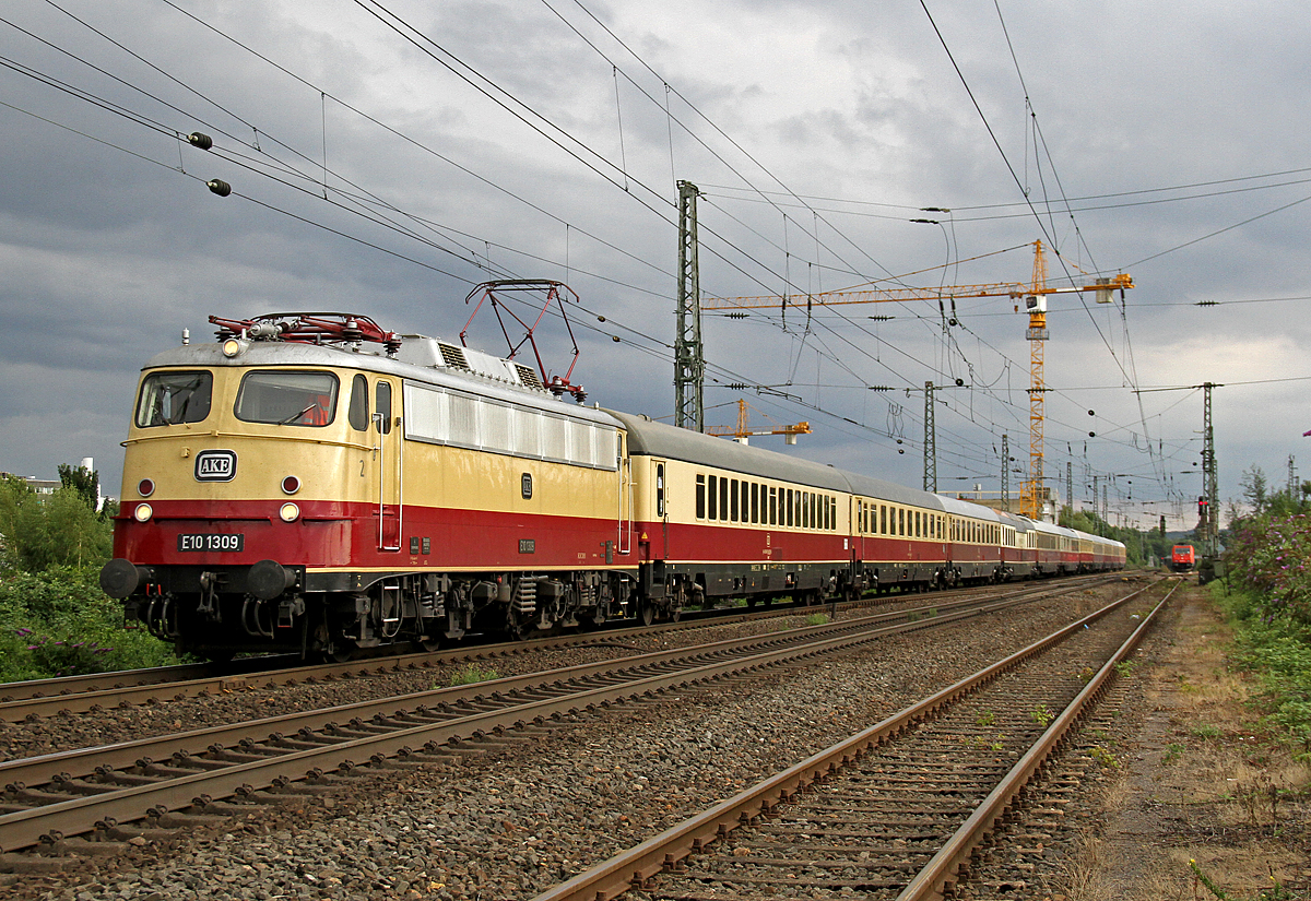 E10 1309 bei Brühl am 04.08.2017