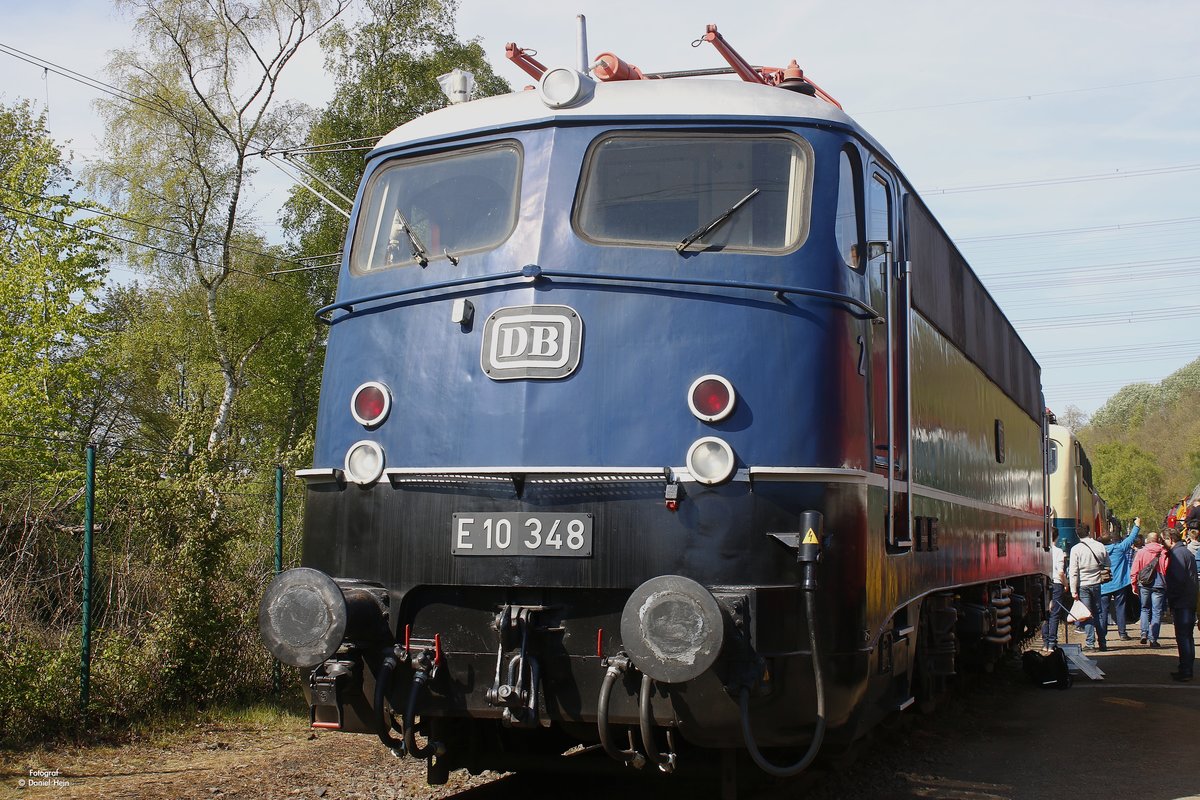 E10 348 im Eisenbahnmuseum Bochum Dahlhausen, am 30.04.2017.