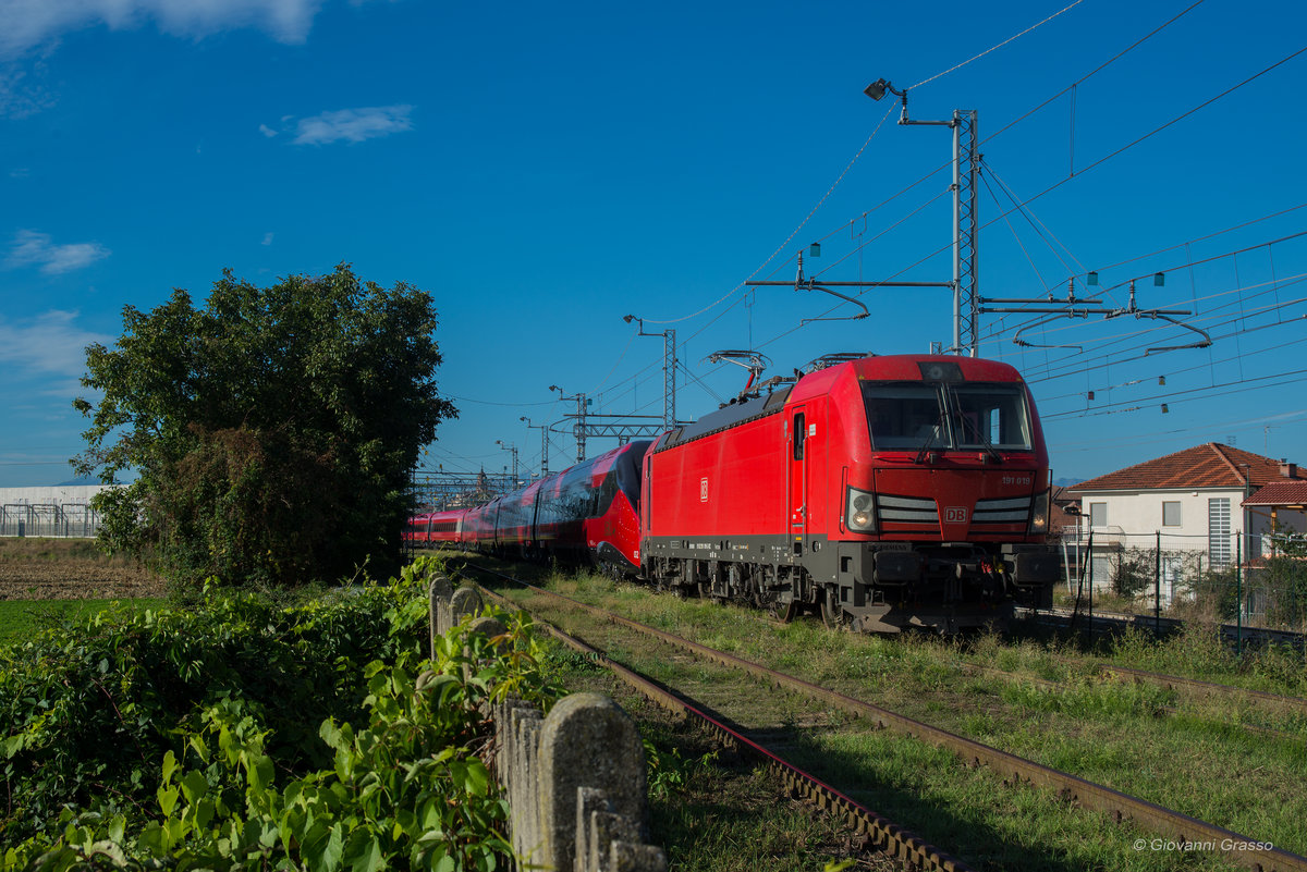 E191 019 DB CARGO ITALIA - SAVIGLIANO 11/09/2017