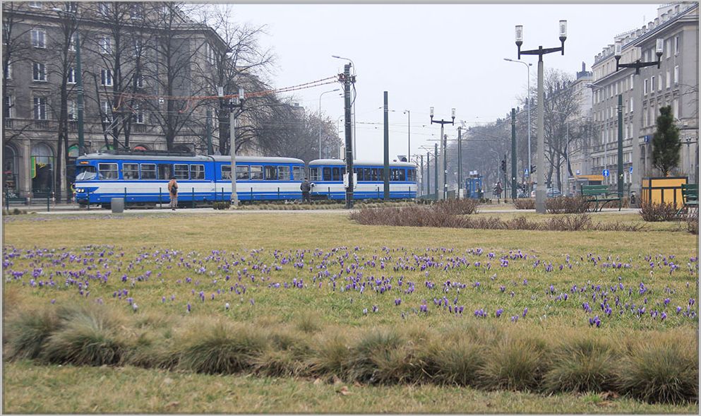 E1+c3 Garnitur (exWien) am Plac Centralny. März 2018