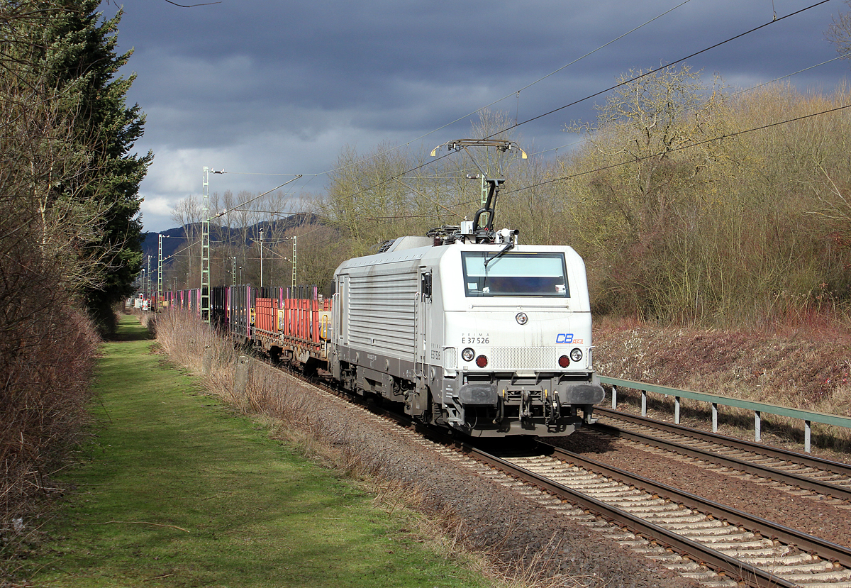 E37 526 bei Unkel am 22.02.2014