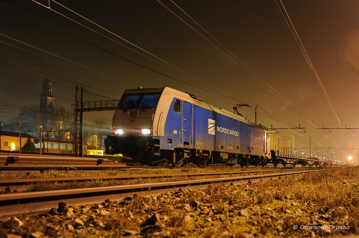 E483 101 DB CARGO ITALIA FIDENZA 26/12/2010