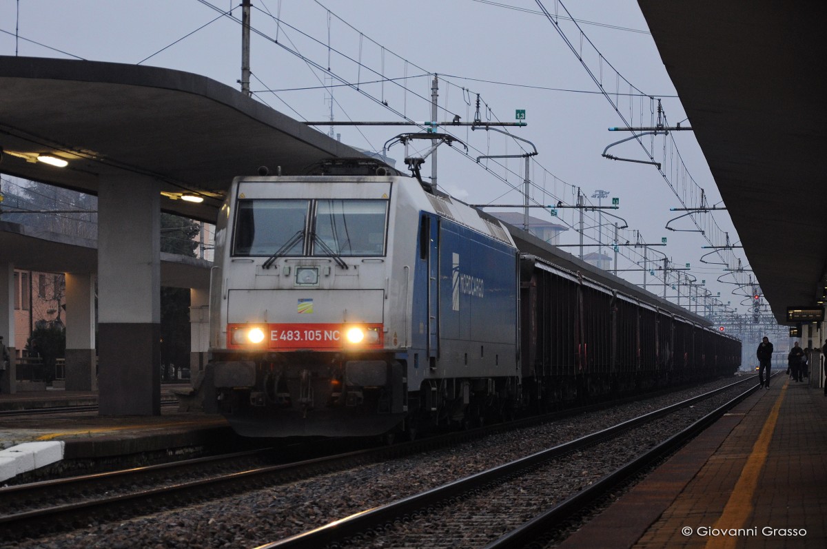 E483 105 DB SCHENKER/NORDCARGO - VOGHERA 08.02.2014