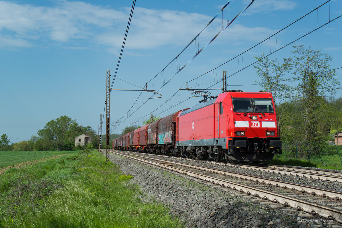 E483F 108 DB CARGO ITALIA - CASSANO SPINOLA 24/04/2018