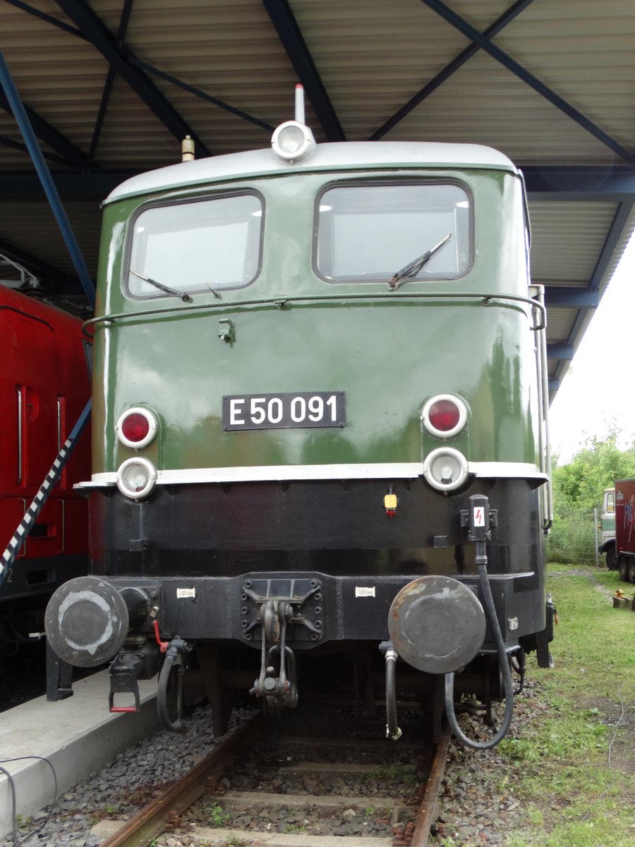 E50 091 am 18.06.16 im DB Museum Koblenz