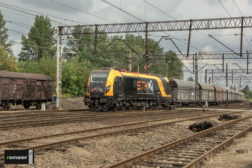 E6ACT-002 mit einem Kohlezug am 30.08.2014 in Oświęcim(Auschwitz)