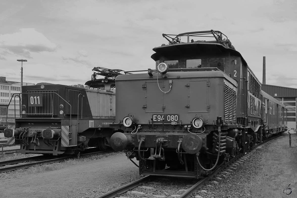 E94 008 & RBH  011  Seite an Seite im Eisenbahnmuseum Bochum-Dahlhausen. (Juni 2019)