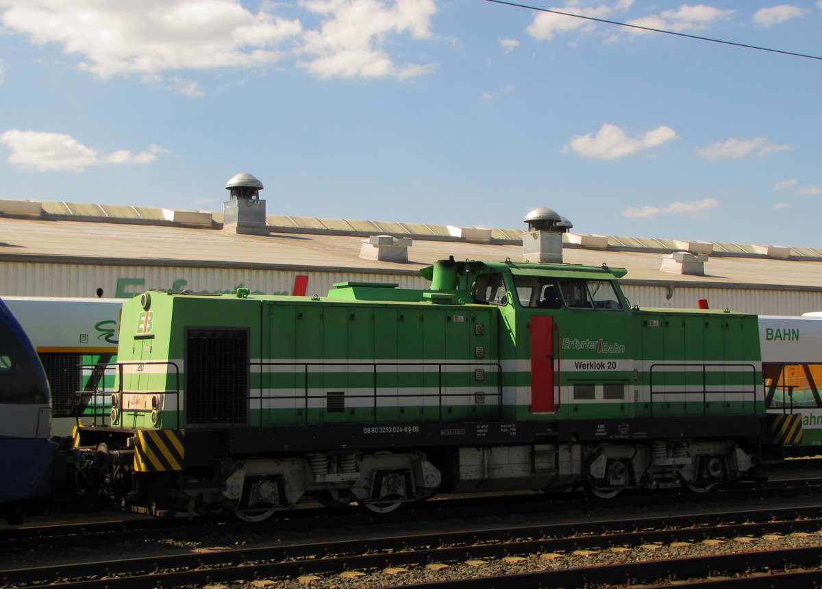 EB 20 (98 80 3293 024-6 D-EIB) am 08.05.2016 in Erfurt Ost.