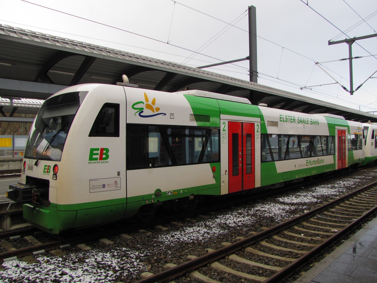 EB VT 328 (95 80 0650 267-7 D-EIB) am 25.01.2015 in Erfurt Hbf.