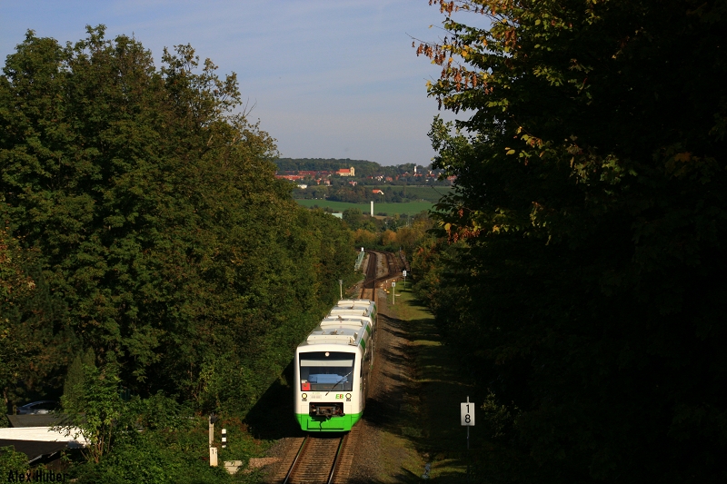 EB VT314 am 26.09.14 in der Ausfahrt Weimar gen Jena