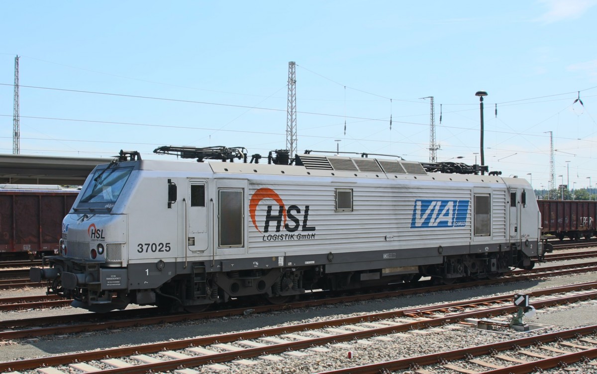 Eberswalde Hbf. Akiem 37025 abgestellt