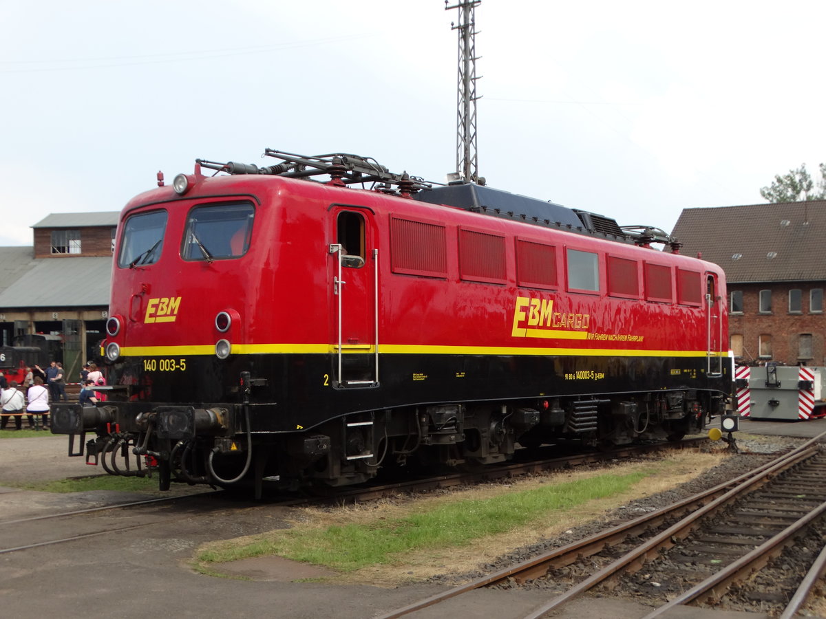 EBM Cargo 140 003-5 am 05.06.16 beim Lokschuppenfest in Hanau