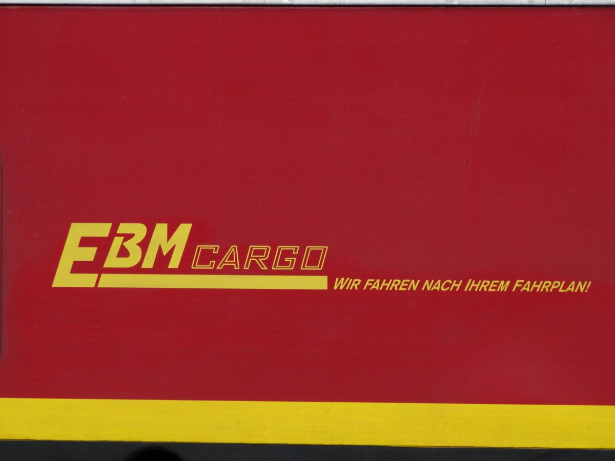 EBM Cargo Logo am 19.06.15 in Heidelberg Hbf 