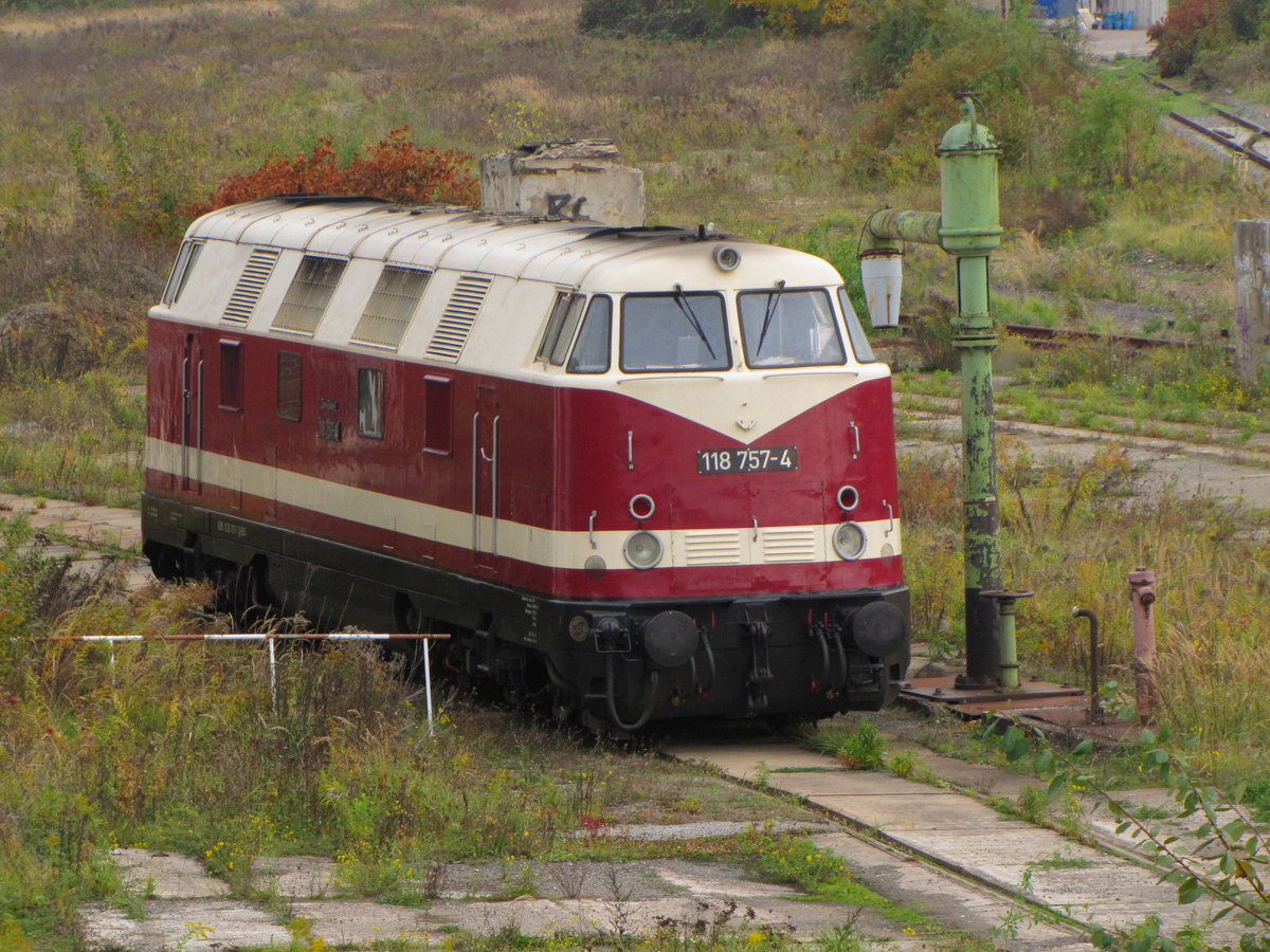 EBS 118 757-4 am 22.10.2015 in Gera.