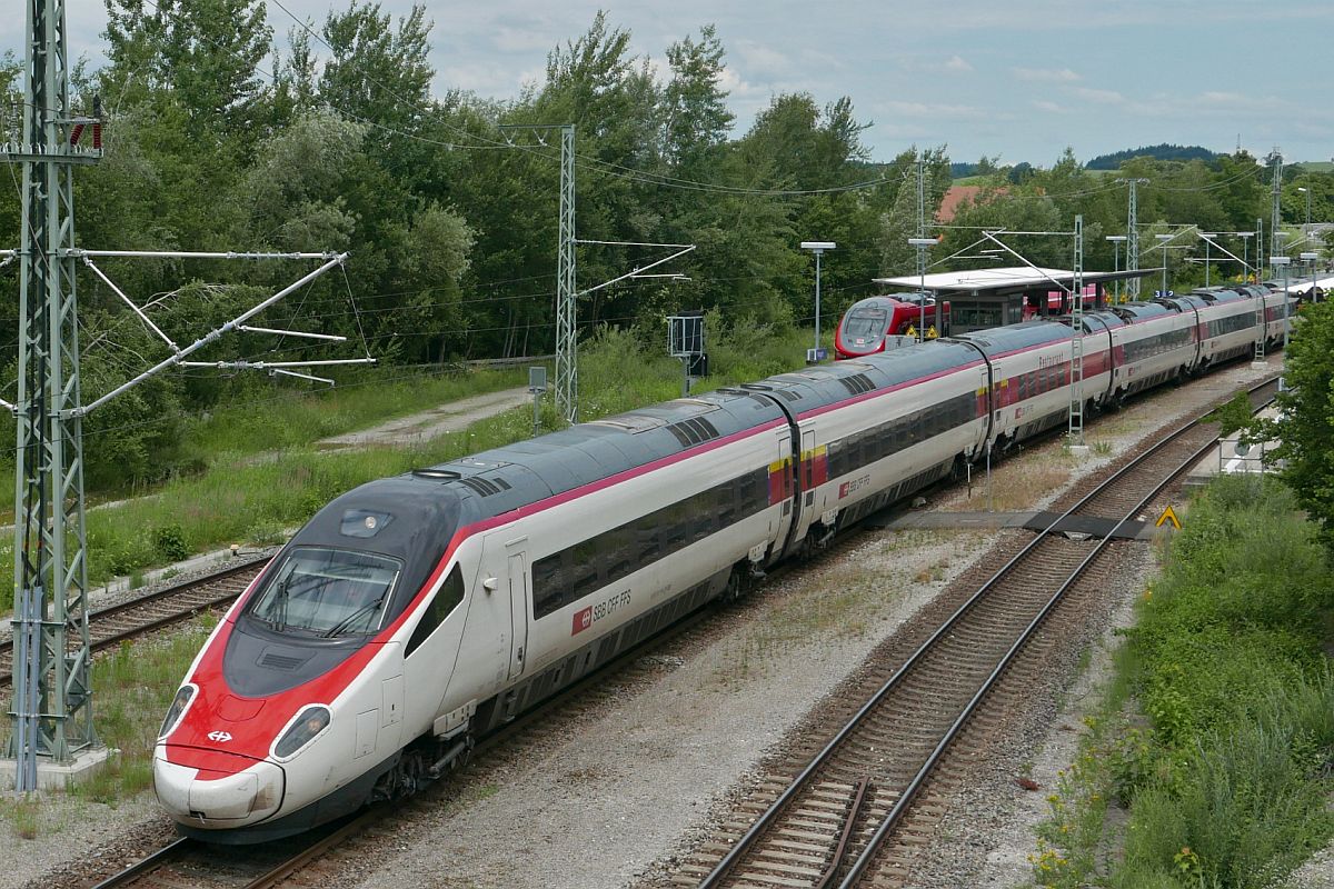 ECE 192, München - Zürich, am 06.07.2021 in Hergatz