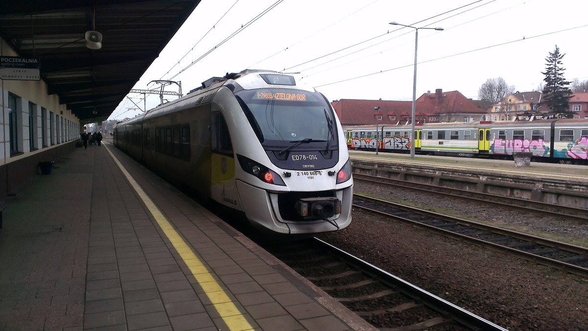 ED78-014 in Bahnhof Zbaszynek, 19.01.2020