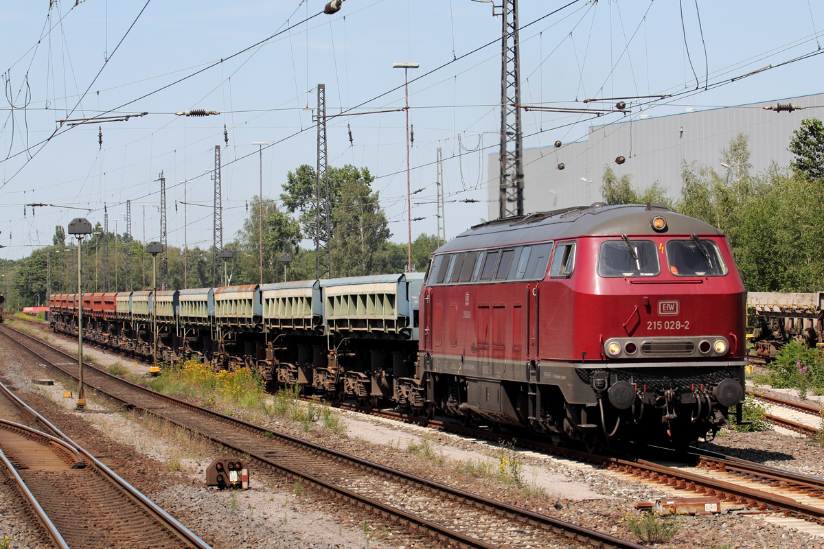 EfW 215 028-2 (225 028-0) in Recklinghausen-Süd 24.6.2020