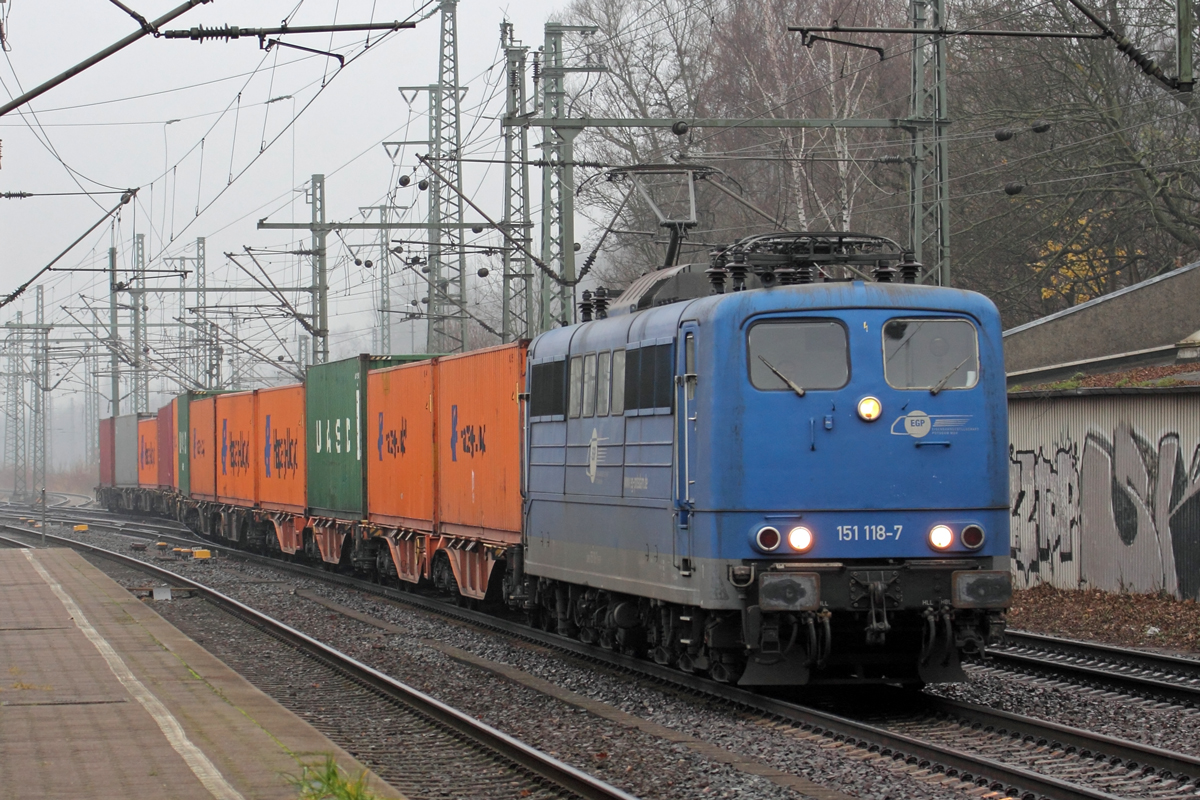 EGP 151 118-7 in Hamburg-Harburg 12.12.2020