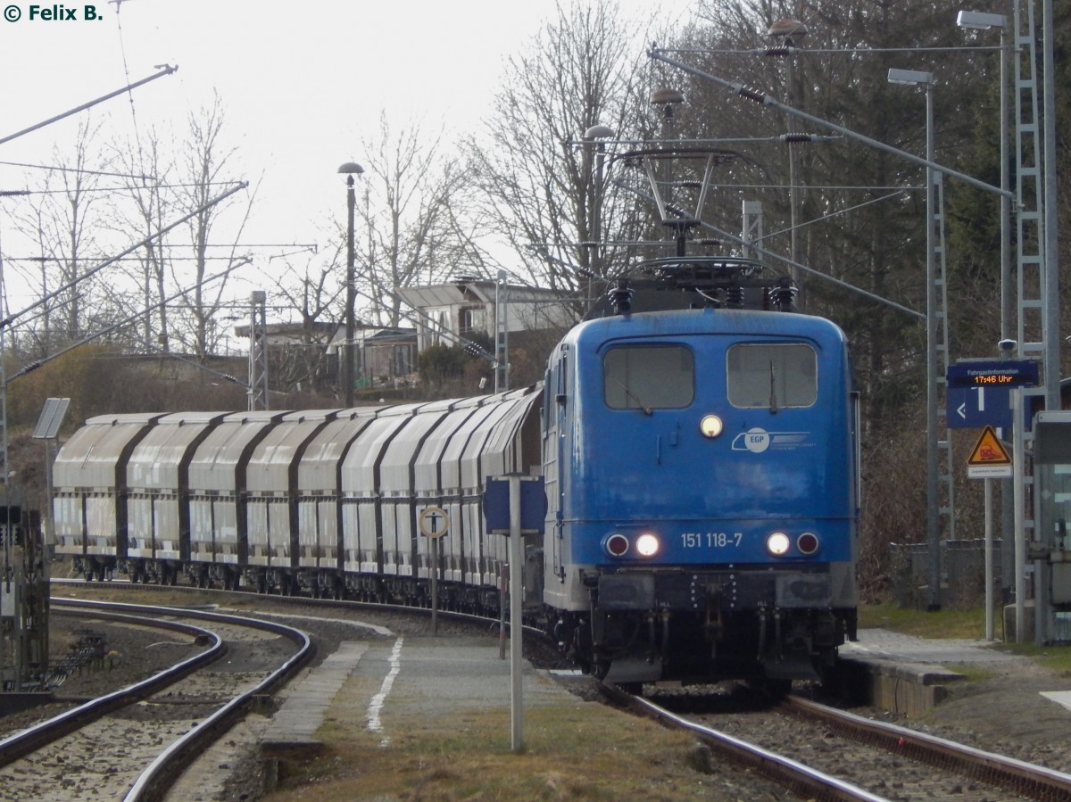 EGP 151 118-7 in Lancken am 30.03.2015