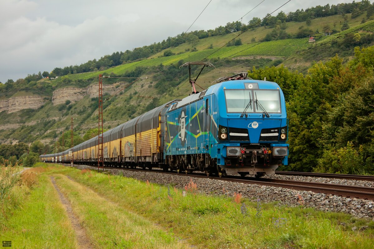EGP 192 102 mit ARS-Altmann in Thüngersheim, August 2021.