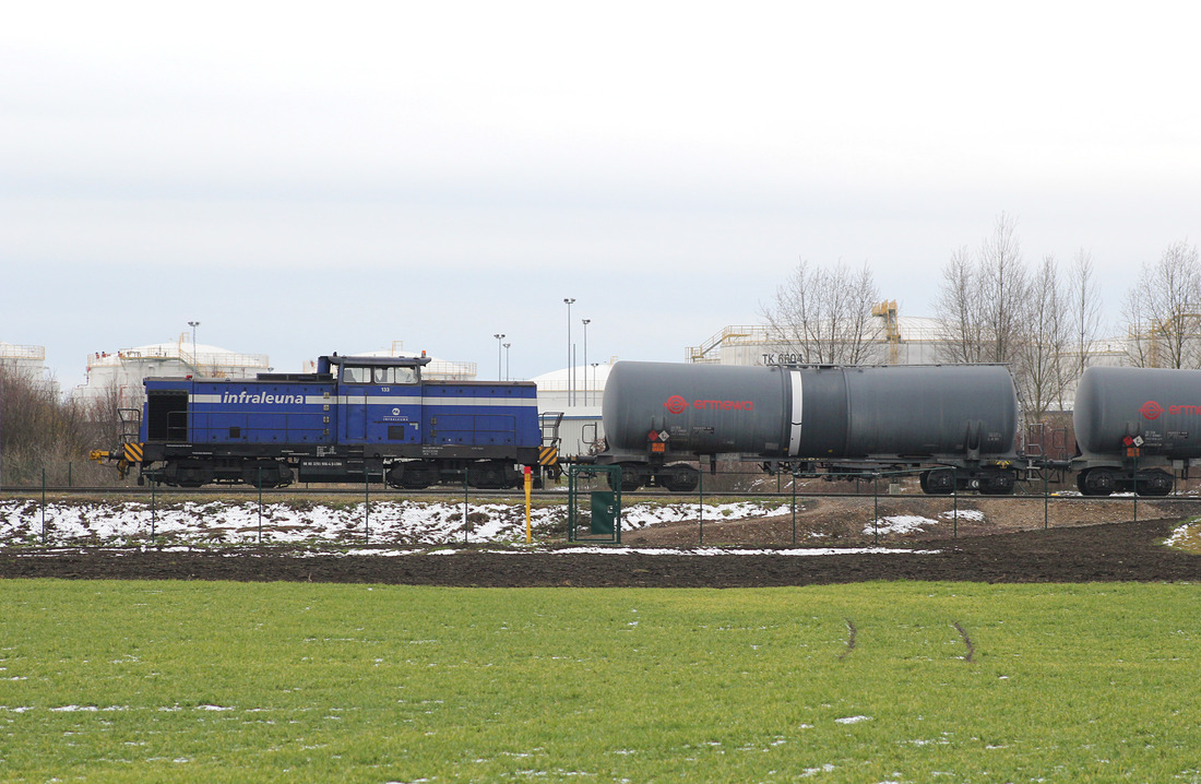 Ehem. Infraleuna 133 (mittlerweile nach Italien verkauft) // Leuna, Ortsteil Spergau // 2. März 2016