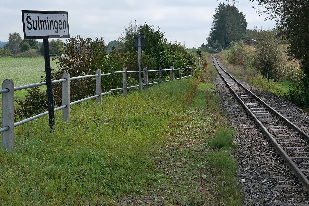 Ehemalige Haltestelle Sulmingen der chsle Bahn am 25.09.2022