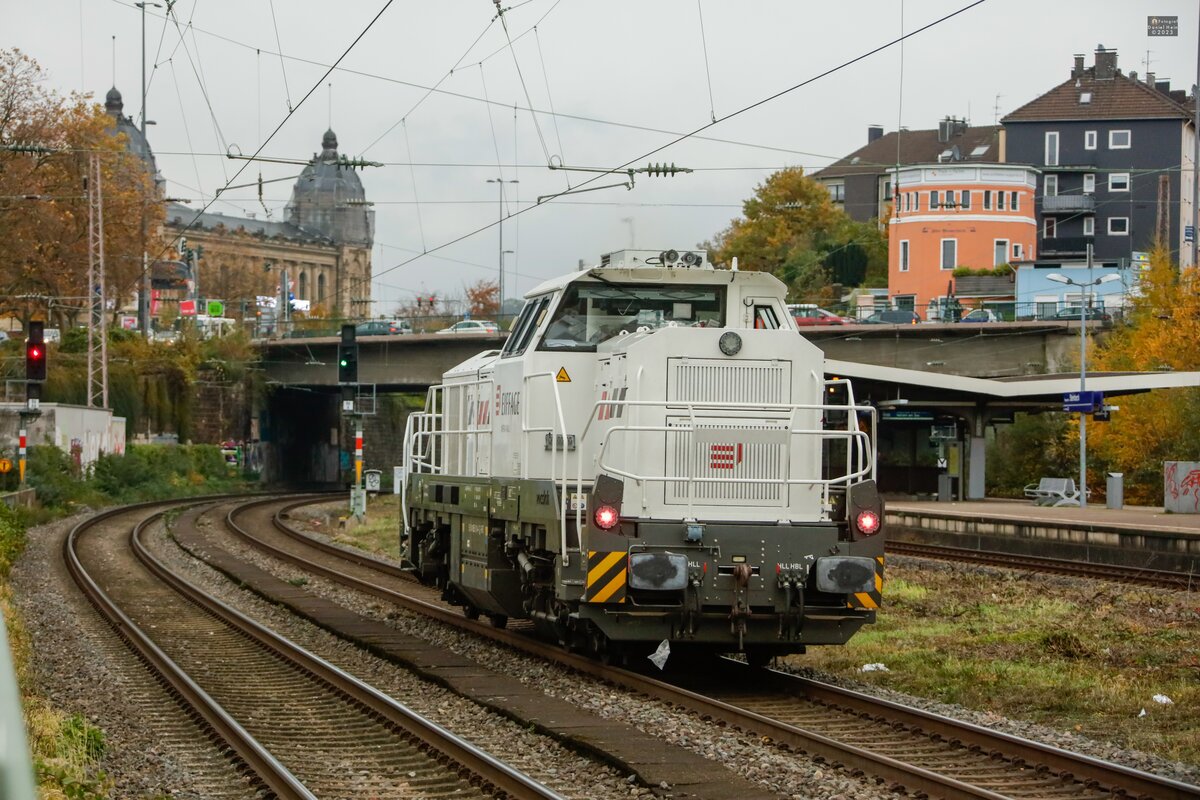 EIFFAGE Infra-Rail DE18 in Wuppertal, November 2023.