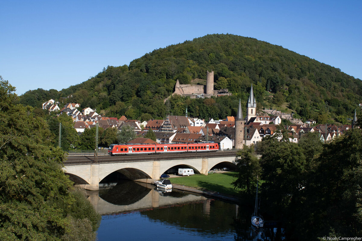 Ein 440 der DB Regio Bayern als RB53 nach Jossa in Gemünden (Main). 
25. September, Gemünden (Main)