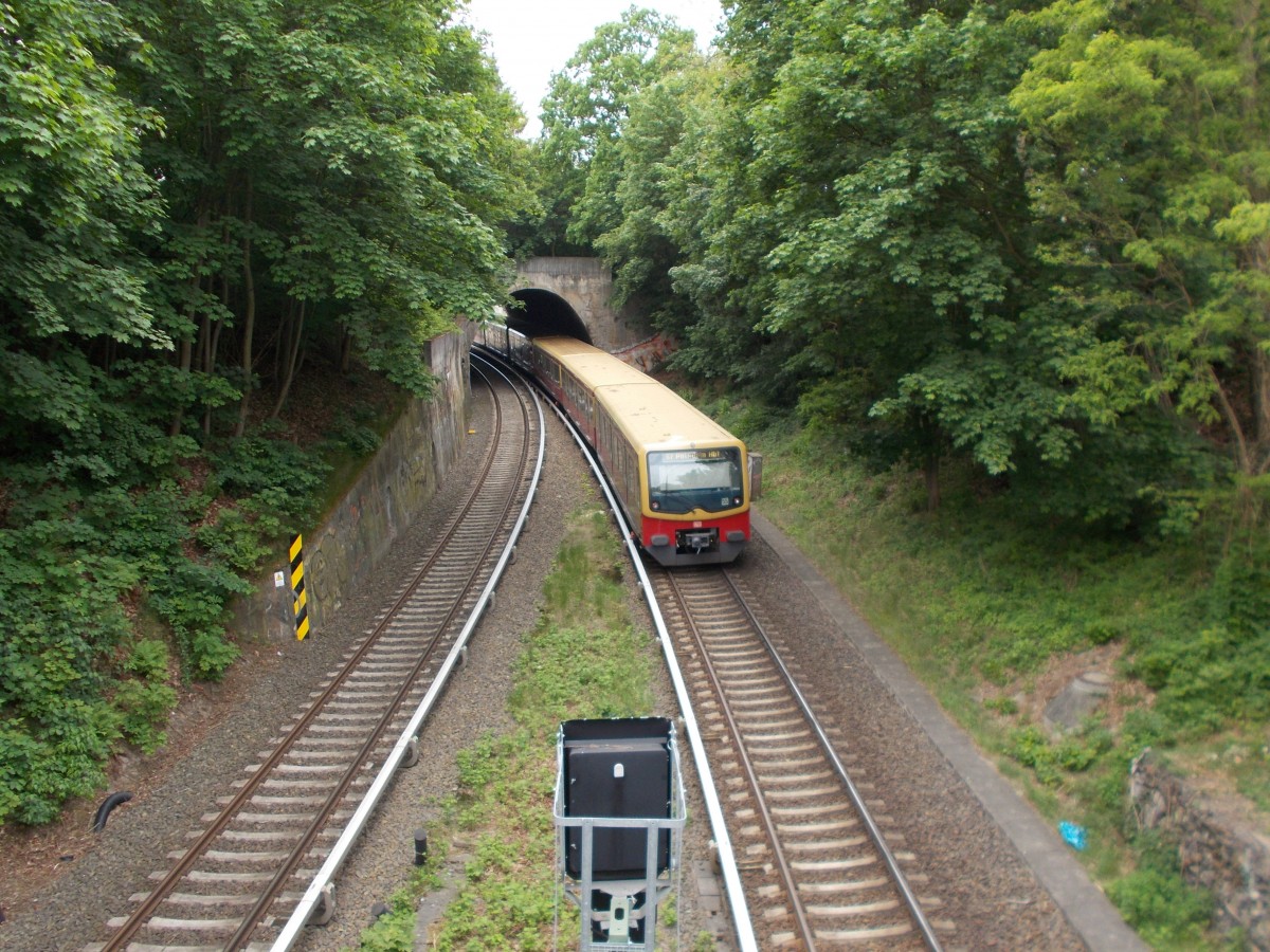 Ein 481,am 23.Mai 2015,Richtung Wannsee in Berlin Grunewald.