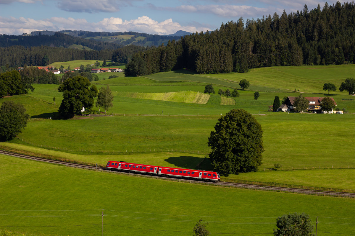 Ein 612er bei Heimhofen gen Lindau. 12.7.20