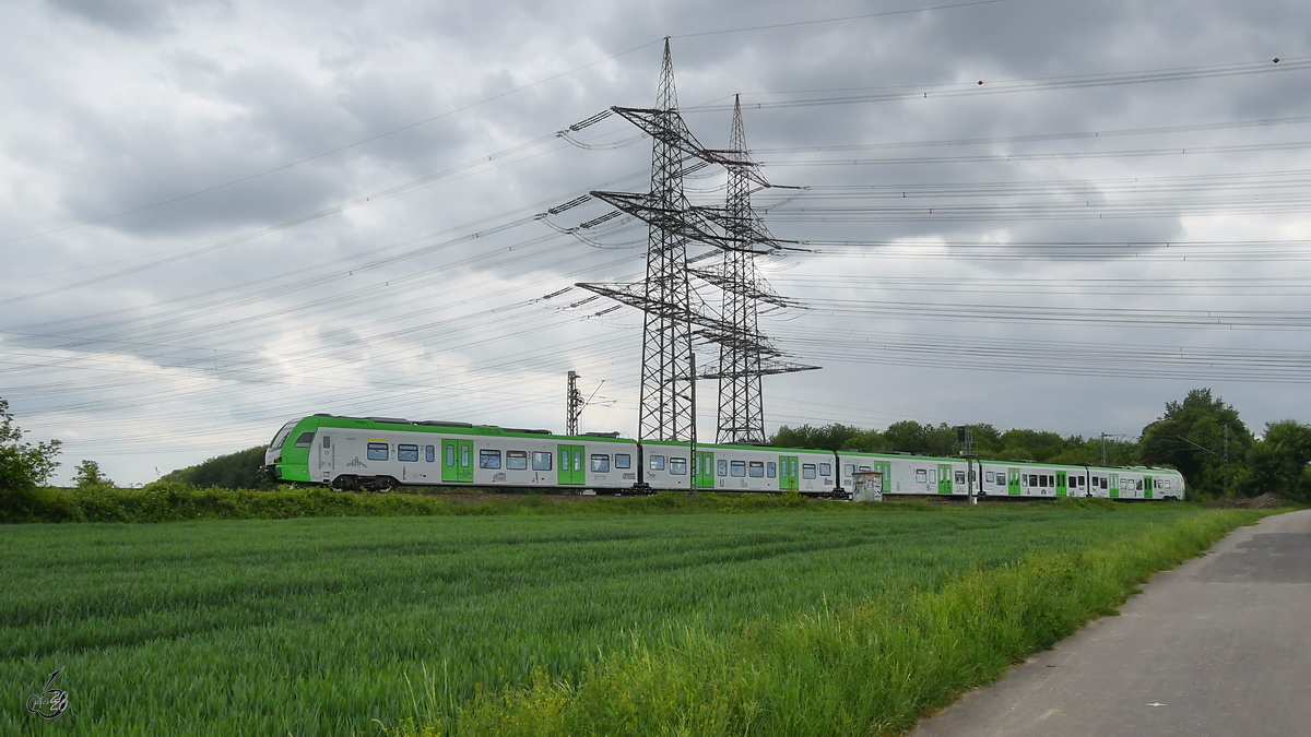 Ein Abellio-Triebzug Anfang Mai 2020 in Essen.
