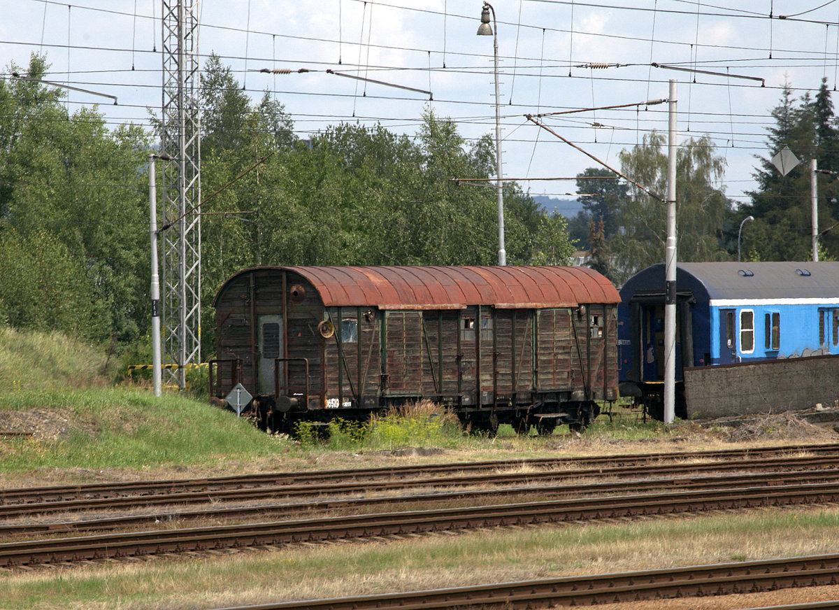 Ein abgestellter G-Wagen in Klatovy.17.07.2020 12:47 Uhr. 